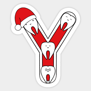 Letter Y (Happimola Christmas Alphabet) Sticker